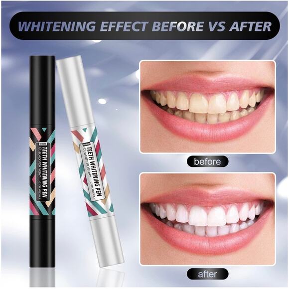 Teeth Whitening Pen Kit Day & Night | Peroxide Free, Enamel Safe, No Sensitivity - Picture 2 of 9